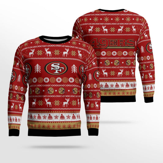 San Francisco 49ers Football Team Holiday Ugly Christmas Sweater – Moonbestprint