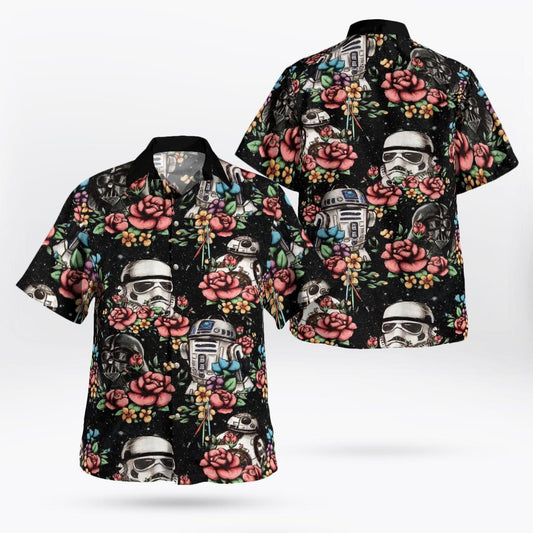 SW Floral Hawaiian Shirt - Moonbestprint