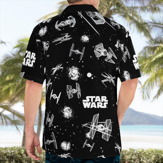 SW Spaceship Hawaiian Shirt - Moonbestprint