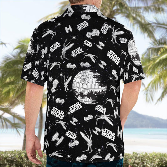 SW Black Hawaiian Shirt - Moonbestprint