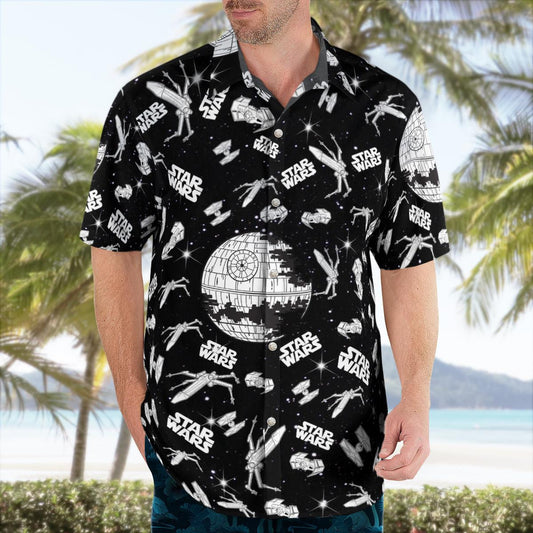 SW Black Hawaiian Shirt - Moonbestprint