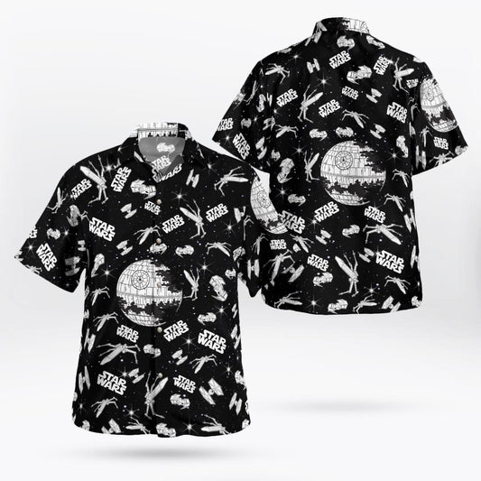 SW Black Hawaiian Shirt - Moonbestprint