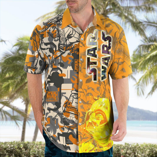 SW Rebels Yellow Hawaiian Shirt - Moonbestprint