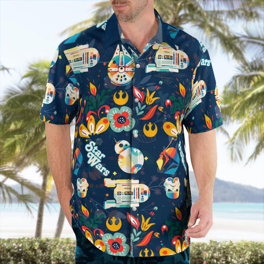 SW Retro Colorfurl Hawaiian Shirt - Moonbestprint