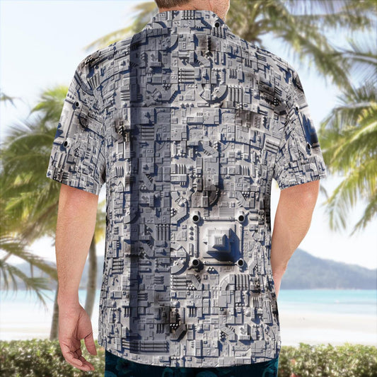SW Surface of Death Star Hawaiian Shirt - Moonbestprint