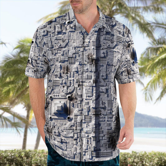 SW Surface of Death Star Hawaiian Shirt - Moonbestprint