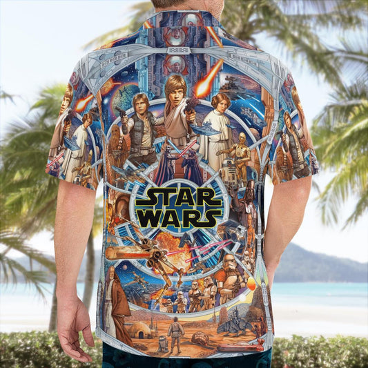 SW Mens Hawaiian Shirt - Moonbestprint