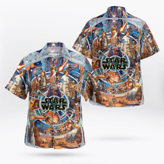 SW Mens Hawaiian Shirt - Moonbestprint