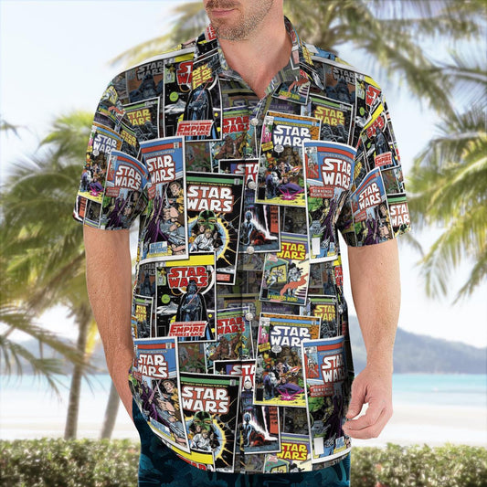 SW Comic Hawaiian Shirt - Moonbestprint