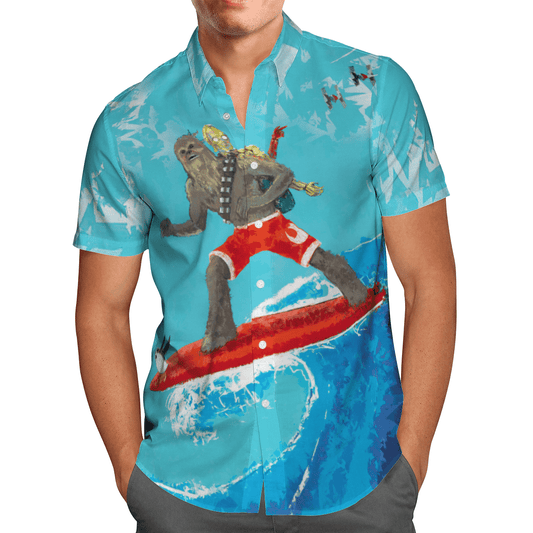 Chewie Surfing Hawaii Shirt - Moonbestprint