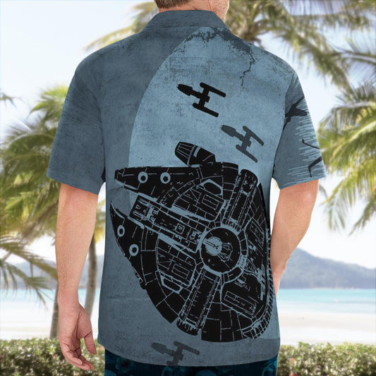 Millennium Falcon SW Hawaiian Shirt - Moonbestprint