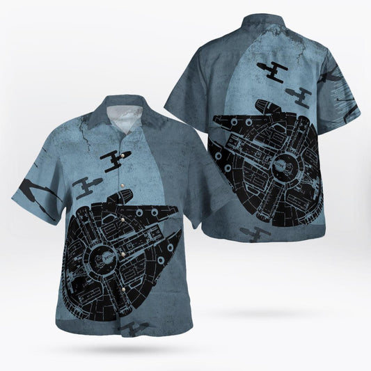 Millennium Falcon SW Hawaiian Shirt - Moonbestprint