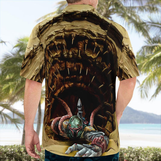 SW Boba Fett Sarlacc Hawaiian Shirt - Moonbestprint