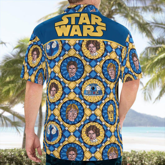 SW Stained Glass Rebel Coin Hawaii Shirt - Moonbestprint
