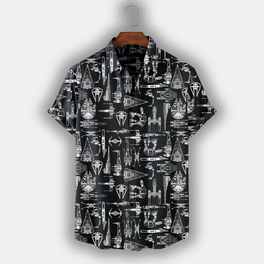Spaceship Hawaiian Shirt SW-10017 - Moonbestprint