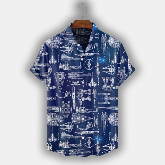 Spaceship Hawaiian Shirt SW-10024 - Moonbestprint