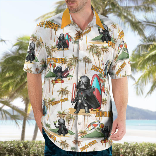 Darth Vader Tropical Hawaiian Shirt - Moonbestprint
