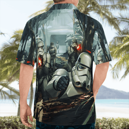 SW Stormtrooper Hawaiian Shirt - Moonbestprint