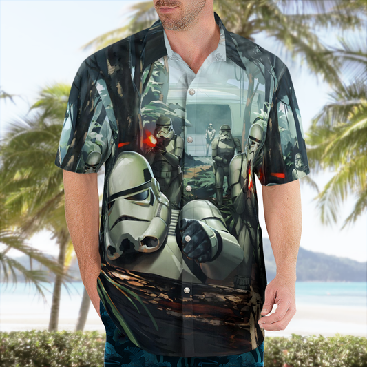 SW Stormtrooper Hawaiian Shirt - Moonbestprint