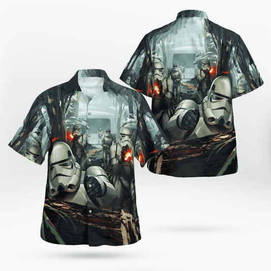 SW Stormtrooper Hawaiian Shirt - Moonbestprint