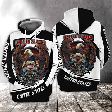 American Eagle United States For Men And Women 3d Hoodie Zip Hoodie Moonbestprint