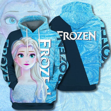 Disney Frozen Beauty Elsa Princess 3d Hoodie Zip Hoodie Moonbestprint