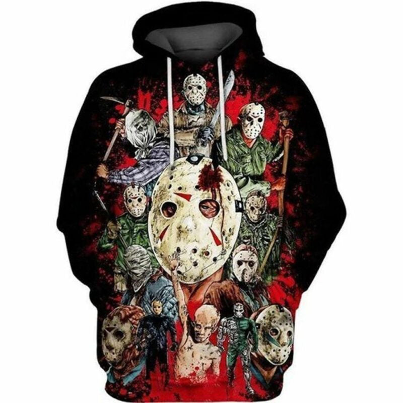 Jason Voorhees Halloween Horror Character 3d Hoodie Moonbestprint