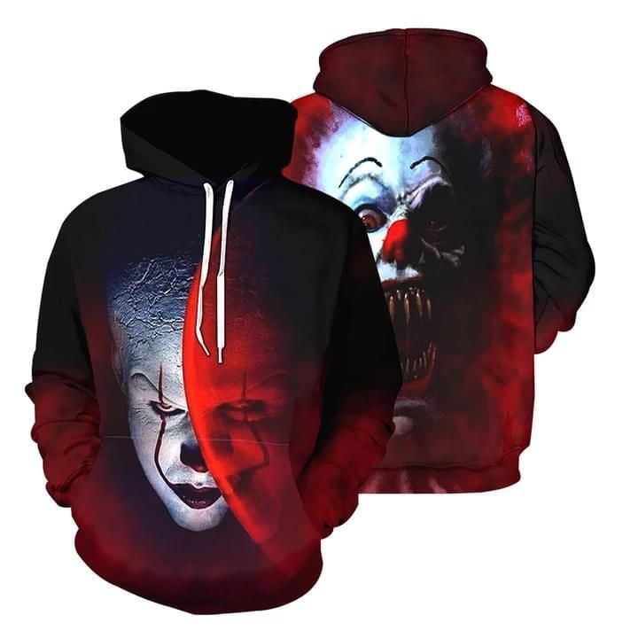 Pennywise Horror Halloween 3d Hoodie Moonbestprint