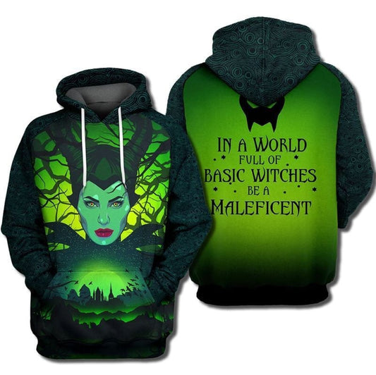 Maleficent Disney Over Print 3d Hoodie Zip Hoodie Moonbestprint