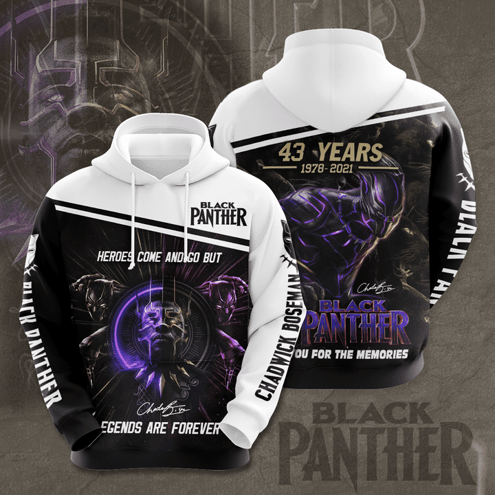 Black Panther Heroes Come And Go But Legends Are Forever 3d Hoodie Moonbestprint