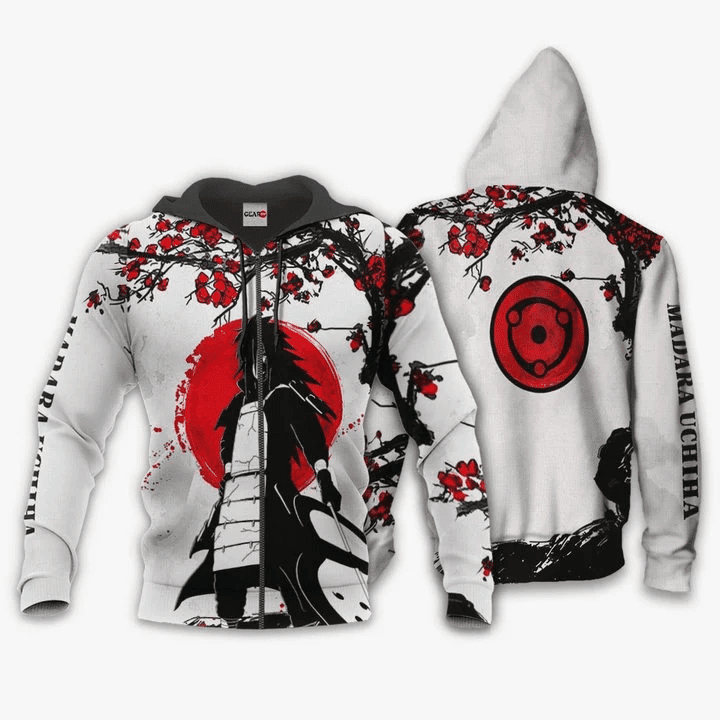 Uchiha Madara Anime Manga Naruto For Men And Women 3d Hoodie Zip Hoodie Moonbestprint