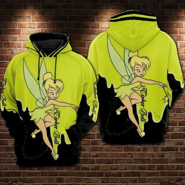 Tinker Bell Cartoon The Great Fairy Rescue Over Print 3d Hoodie Zip Hoodie Moonbestprint