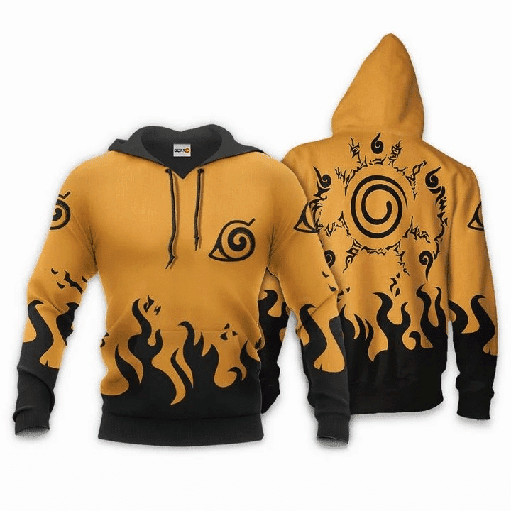 Naruto Kurama Seal Naruto Symbol Anime Manga For Men And Women 3d Hoodie Zip Hoodie Moonbestprint