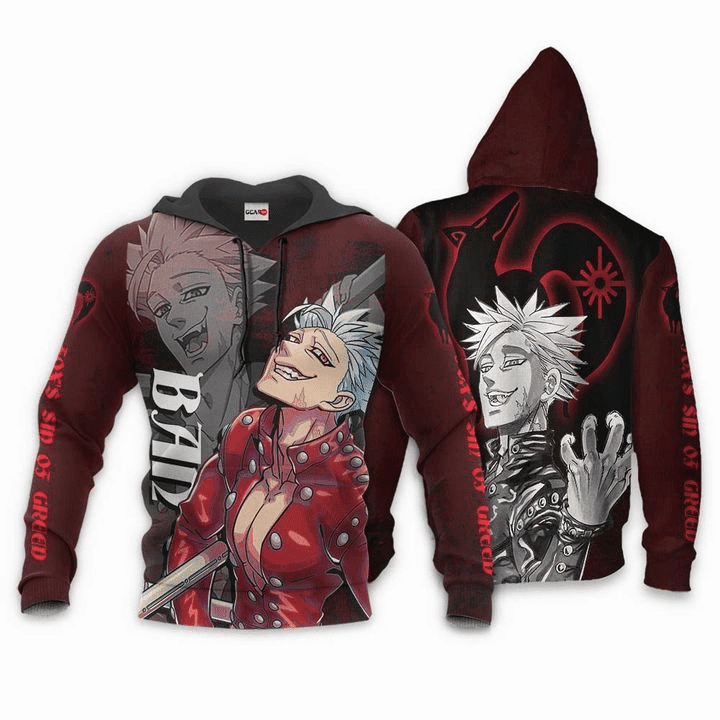 Fox's Sin Of Greed Ban Seven Deadly Sins Anime Manga For Men And Women 3d Hoodie Zip Hoodie Moonbestprint