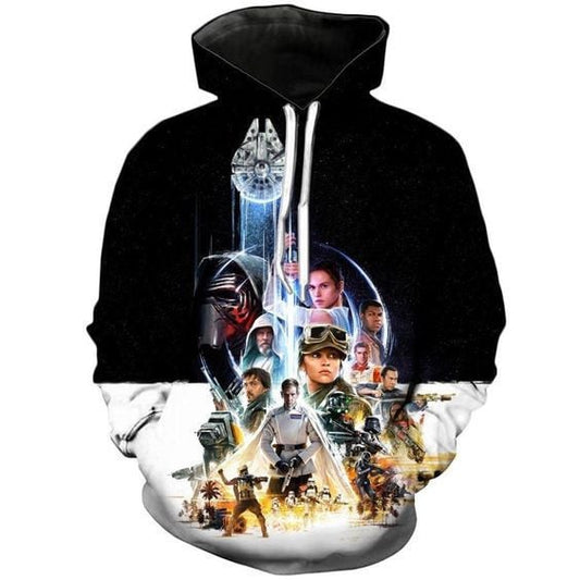 Star Wars Universe A1655 3d Pullover Printed Over Unisex Hoodie Moonbestprint