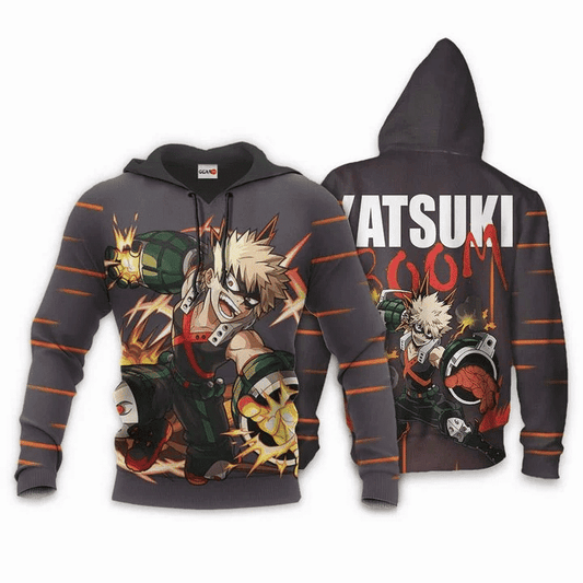 Katsuki Bakugo Anime Manga My Hero Academia Dynamight For All For Men And Women 3d Hoodie Zip Hoodie Moonbestprint