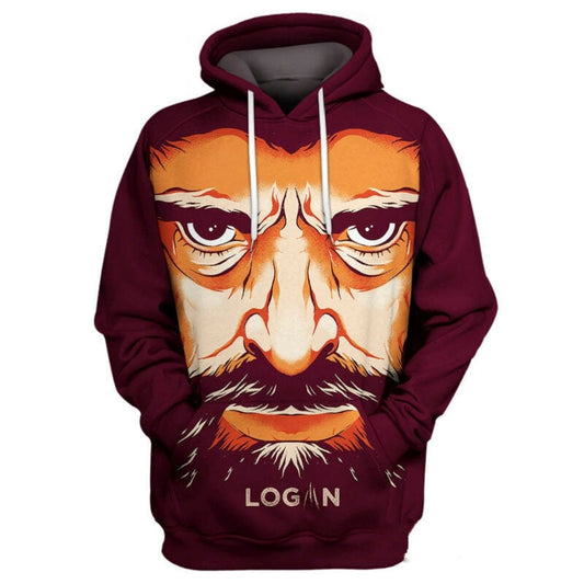 X-men Logan Face Hoodie Zip Hoodie Moonbestprint