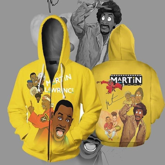 Martin Lawrence Signature Zip Hoodie 3d Tshirt Sweatshirt Zip Hoodie Moonbestprint