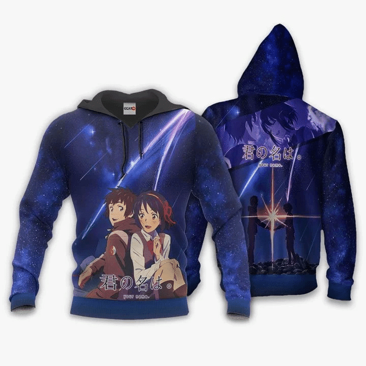 Tachibana Taki And Miyamizu Mitsuha Anime Manga Your Name Kimi No Na Wa 1 For Men And Women 3d Hoodie Zip Hoodie Moonbestprint