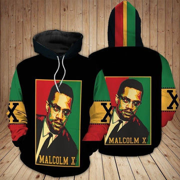 Malcolm X Vintage Full Over Printing 3d Hoodie 3 Moonbestprint