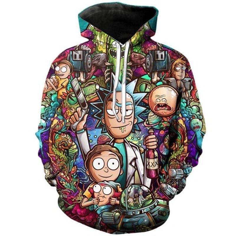 Rick And Morty Pullover 3d Hoodie 893 Moonbestprint