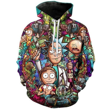 Rick And Morty Pullover 3d Hoodie 893 Moonbestprint