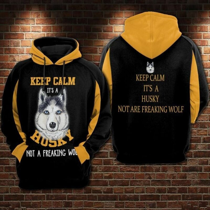 Keep Valm It's A Husky Not A Freaking Wolf Over Print 3d Hoodie Zip Hoodie Moonbestprint