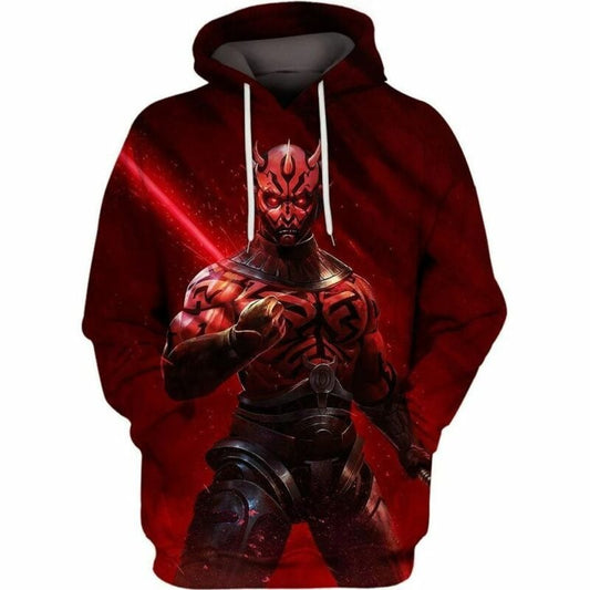 Cyborg Legs Darth Maul Star Wars Over Print 3d Hoodie Zip Hoodie Moonbestprint