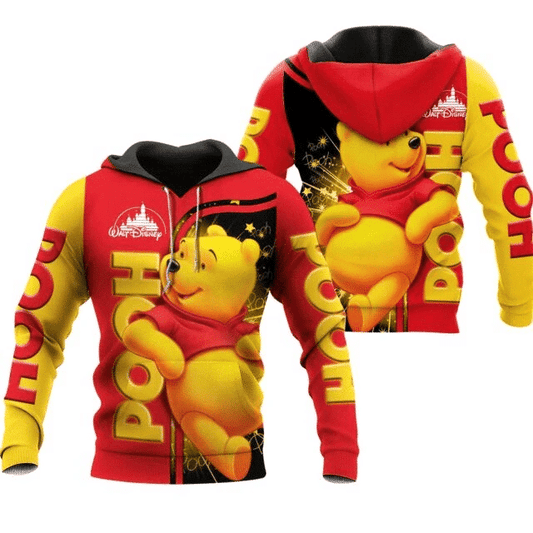 Pooh Cute 3d T Shirt Sweatshirt Zip Hoodie Bomber 804 Moonbestprint