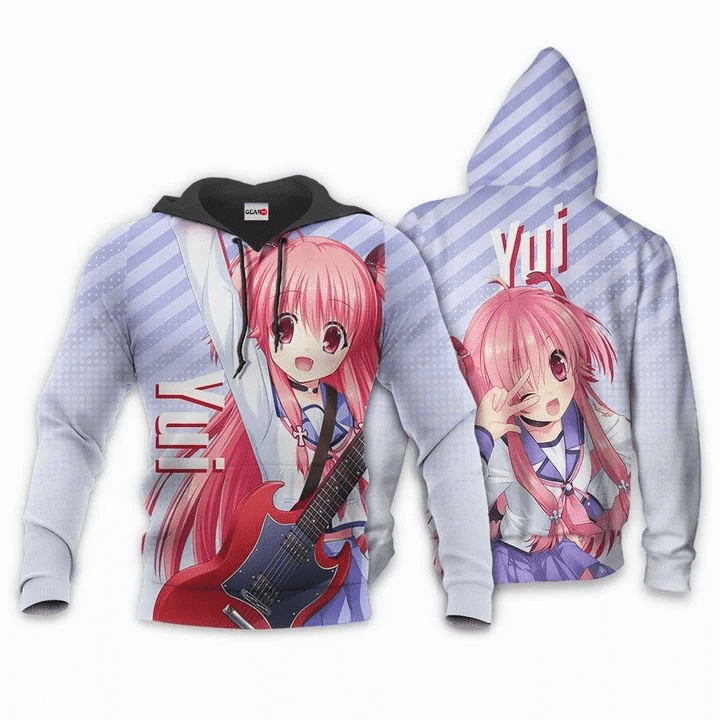 Angel Beats Yui Anime Manga For Men And Women 3d Hoodie Zip Hoodie Moonbestprint