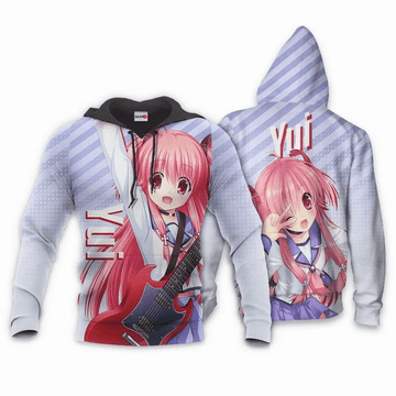 Angel Beats Yui Anime Manga For Men And Women 3d Hoodie Zip Hoodie Moonbestprint