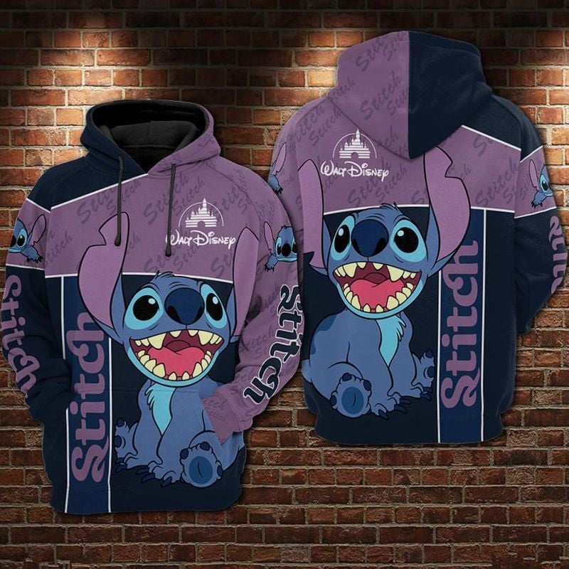 Lilo Stitch Pattern Over Print 3d Hoodie Zip Hoodie 1180 Moonbestprint