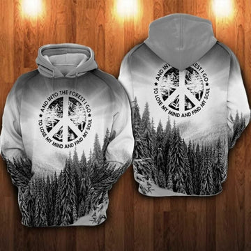 And Into The Forest I Go To Lose My Mind And Fine My Soul Over Print 3d Hoodie Zip Hoodie Moonbestprint