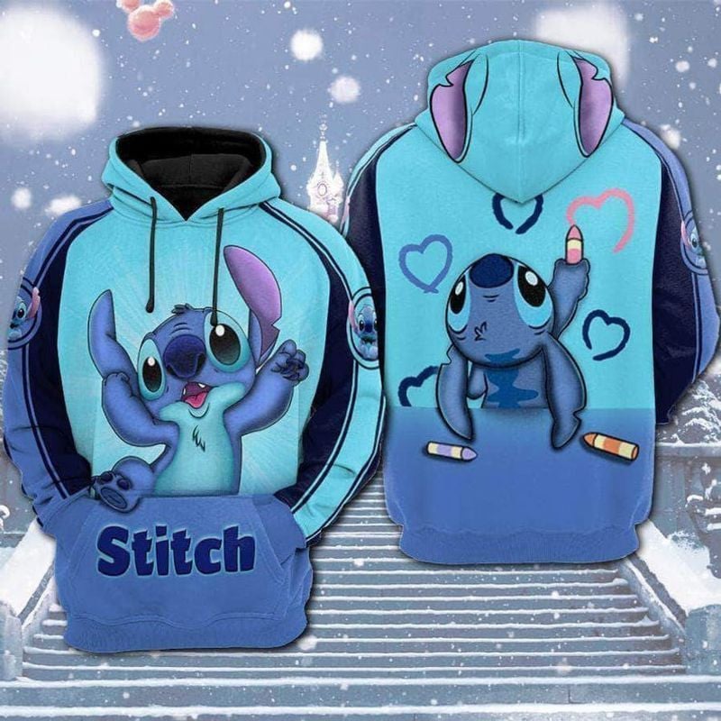 Disney Lilo And Stitch 3d Hoodie 1146 Moonbestprint